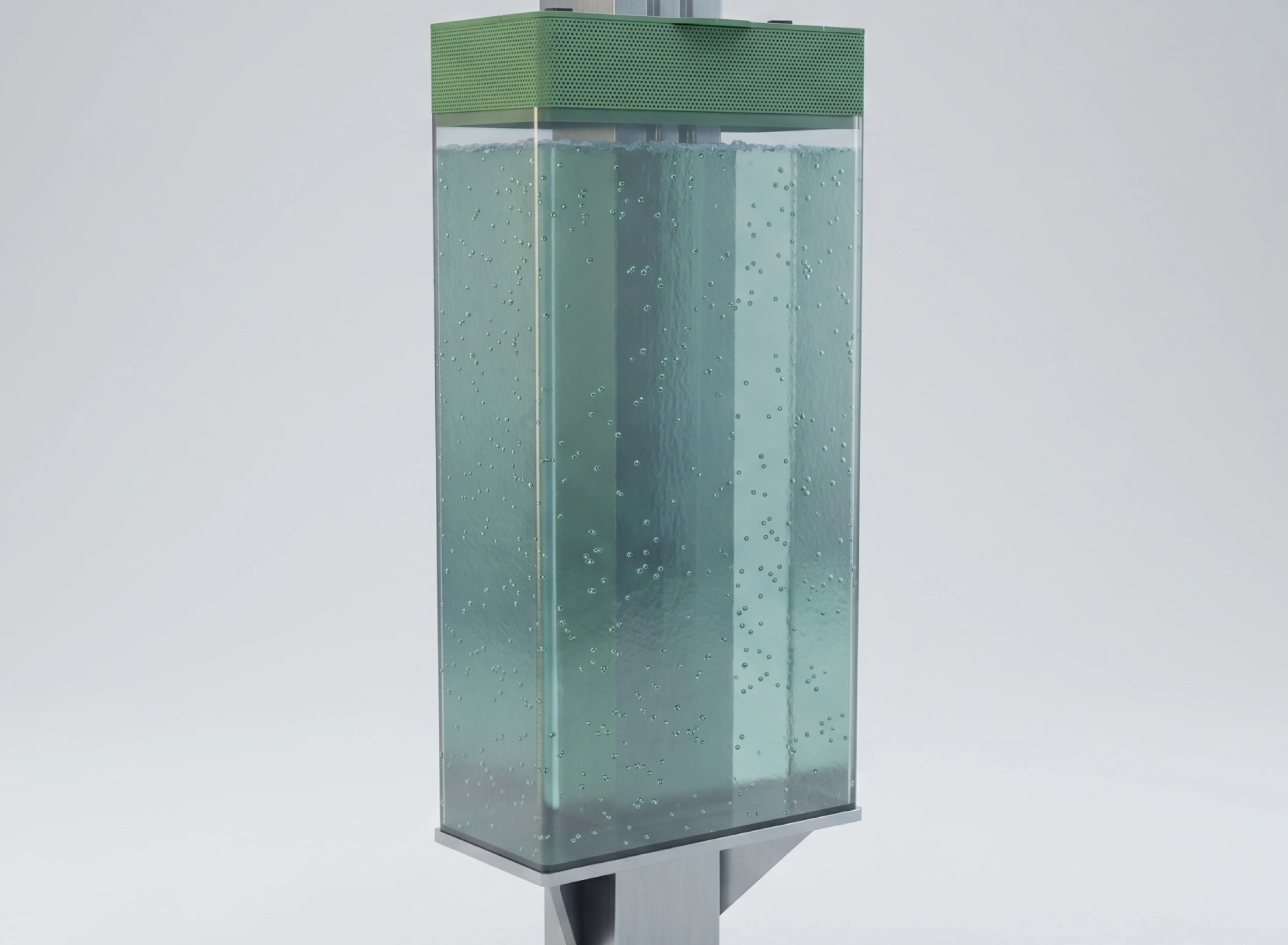 Internal algae tank routing